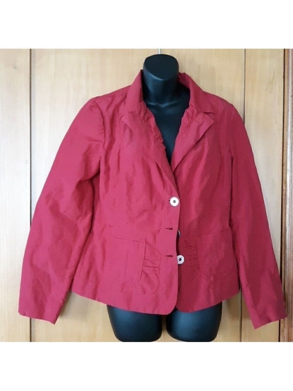 Tribal cranberry jacket